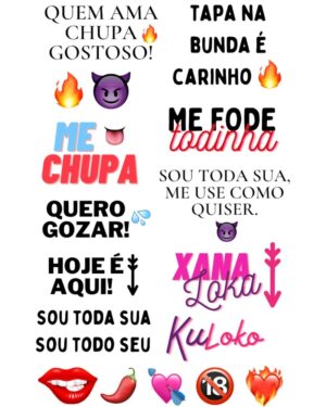 TATUAGEM TEMPORÁRIA XANA LOKA