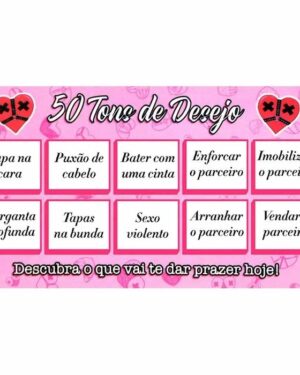 Raspadinha 50 Tons De Desejo 1 Unidade Sensual Love