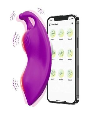 Vibrador de Calcinha Borboleta Buzzy App Com 10 Vibraões