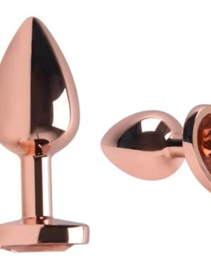 Plug Anal Coração Laranja 7 X 2,8Cm