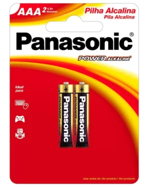 Pilha Panasonic Alcalina AAA Palito 2x1