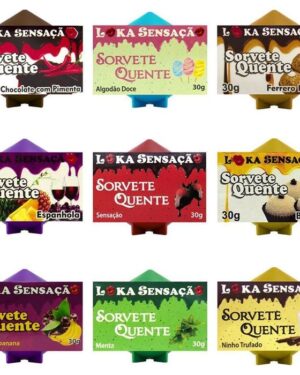 Vela Comestível Sorvete Quente 30G Loka Sensação