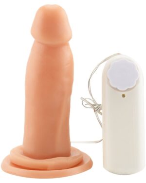 Prótese Com Vibro E Ventosa 13 X 3,5Cm Êxtase