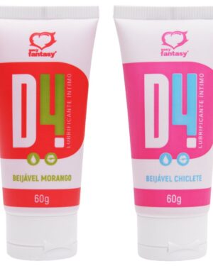 D4 Lubrificante Beijável Sabor E Aroma 60G Sexy Fantasy