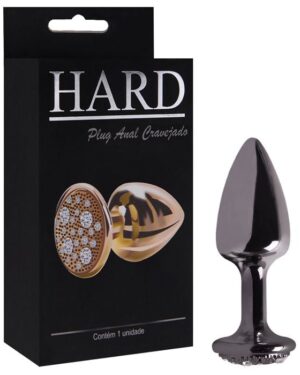 Plug P Metal Com Pedra Cravejada Em Strass Hard