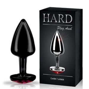 Plug Anal P Em Metal Colorido E Pedra Hard