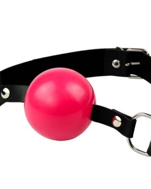 Mordaça Bola Com Tira Em Couro