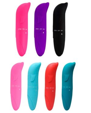 Vibrador Ponto G Aveludado Golfinho Colors