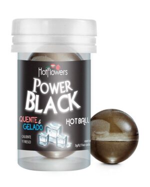 Bolinha Beijável Power Black 02 Unidades Hot Flowers