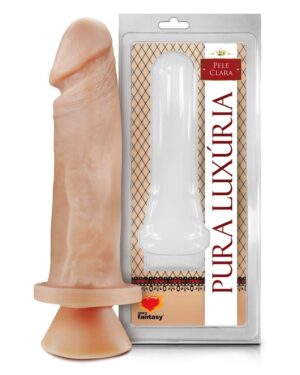 Pênis Realístico Com Ventosa Glande Saliente 17,5X4 Cm Sexy Fantasy