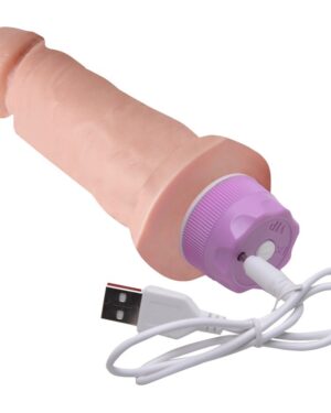 Pênis Vibrador Recarregável 15,5 X 3,7 10 Vibraões K Gel