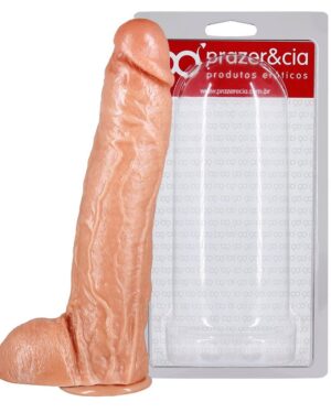 Prótese Com Escroto E Ventosa 29 X 5,8Cm Prazer & Cia JGSVBG