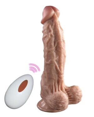 Prótese Pênis Realístico Com Controle Remoto 20,5 x 4,5 cm Mars Dildo