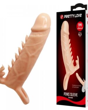 Capa Peniana Emmitt Com Alãa E Estimulador Pretty Love