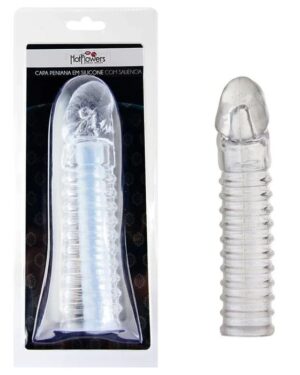 Capa Peniana Em Silicone Estimulante Hot Flowers