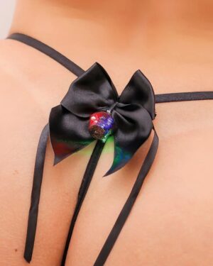 Calcinha Secretária Lação Com Led Que Pisca Tallyta