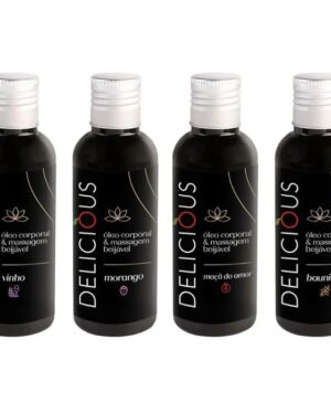 Óleo Corporal De Massagem Beijável 120Ml Delicious