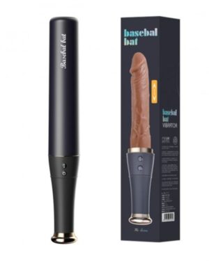 Basebal Bat Vibrador Aparência Realística 10 Modos Vai E Vem E Vibração Lilo