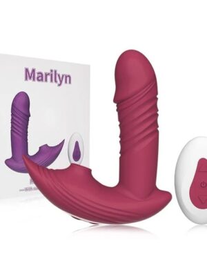Vibrador Marilyn Com Controle Remoto Sugador de Clitóris e Estimulador do Ponto G