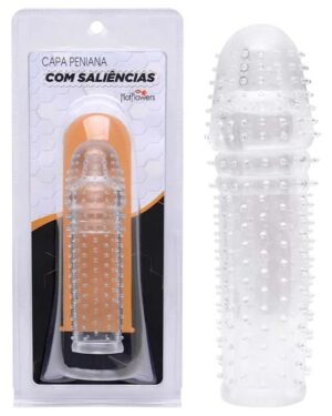 Capa Peniana Estimuladora Em Silicone Hot Flowers