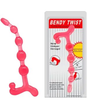 Bendy Twist Cordão Tailandês com Bolinhas de Tamanhos Variados e Alãa