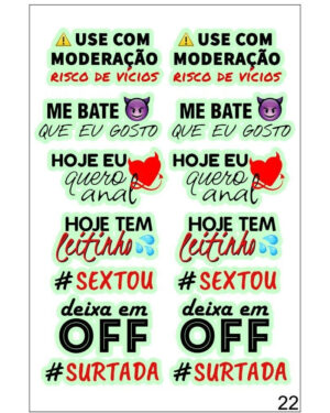 Tatuagem Erótica Temporária Neon Que Brilha no Escuro