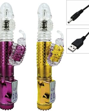 VIBRADOR ROTATIVO VAI E VEM 36 VIBRAÇÕES USB