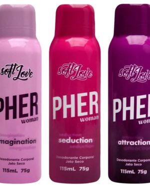 Pher Perfume Aerossol Feromônio 115Ml Soft Love