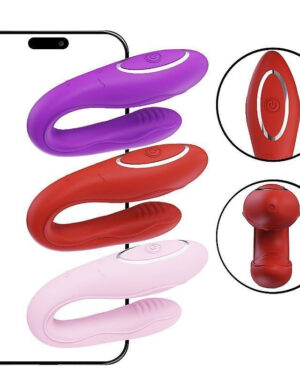 VIBRADOR CASAL APLICATIVO Ç LONGA DISTNCIA 12 MODOS
