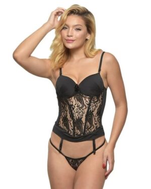 Espartilho Bojo Liso Com Renda Frontal Macler