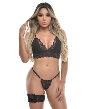 Conjunto Top Rendado com Persex