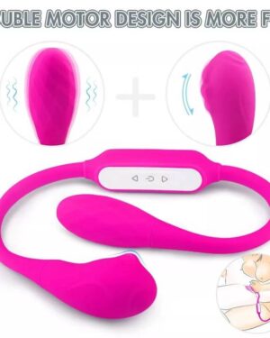 Vibrador Duplo Flexível Unissex 12 Vibraões S-Hande YSFG221