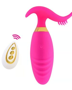 Cápsula Vibratória em Cerdas Estimuladoras com Controle Remoto e 10 Modos de Vibração Me Ame