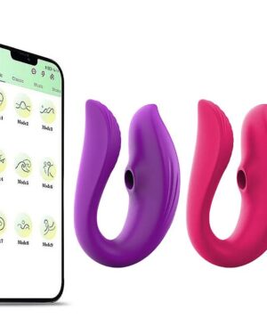 Vibrador de Casal com Pulsação Bluetooth 7477