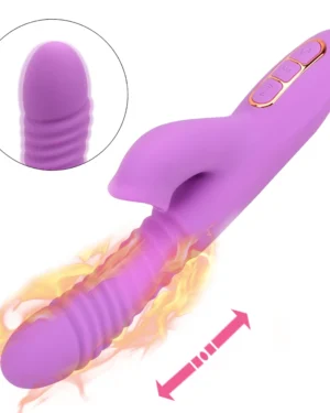 Vibrador Vai Vem Angellia 7 Vibraões Língua e Aquecimento
