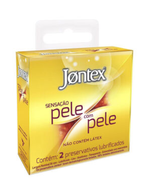 Preservativo Jontex Sensação Pele com Pele 2 Unidades