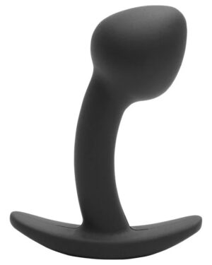 Plug Anal Curvado Estimulador da Próstata Silicone Tamanho P