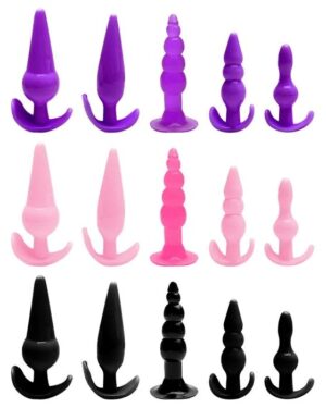 Kit Plug Anal Silicone 5 Unidades