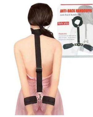 Coleira de Veludo Com Algemas de Mãos YSZE633