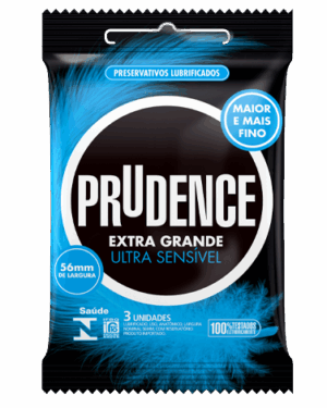 Preservativo Prudence Extra Grande Ultra Sensível 3 Unidades