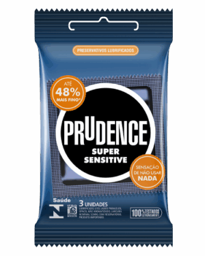 Preservativo Super Sensitive Com 3 Unidades Prudence