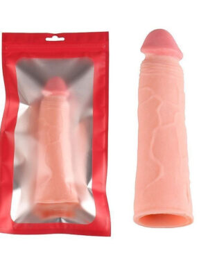 Capa Peniana Cyber Com Textura Veias 16 X 3,3 Importada