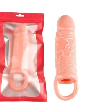 Capa Peniana Cyber Com Textura e Anel Escrotal 15 X 4,1 Importada