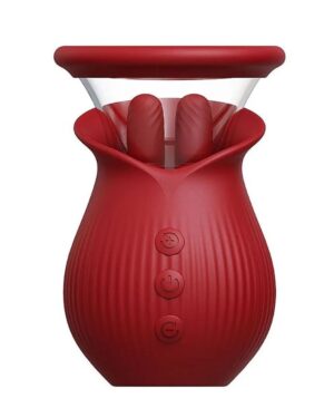 Scarlet Vibrador Sugador de Clitóris Formato de Rosa Multivelocidade
