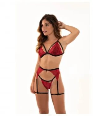 Conjunto Cinta Liga com Renda VT 963