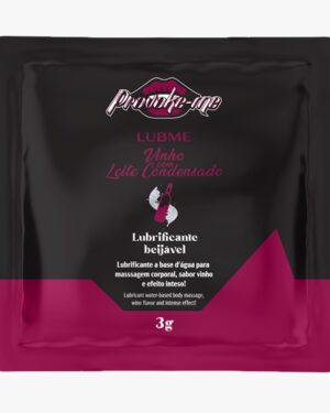 Sachê LUBME LUBRIFICANTE VINHO INTENSO BEIJÁVEL 3G PROVOKE-ME