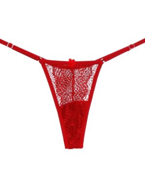 Calcinha Fio Dental Em Renda Com Regulagem Lateral Xzero