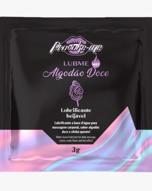 Sachê LUBME LUBRIFICANTE ALGODÃO DOCE HOT BEIJÁVEL 3G PROVOKE-ME