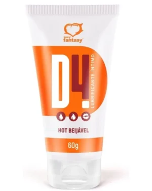 D4 Lubrificante Hot Beijável 60Ml Sexy Fantasy