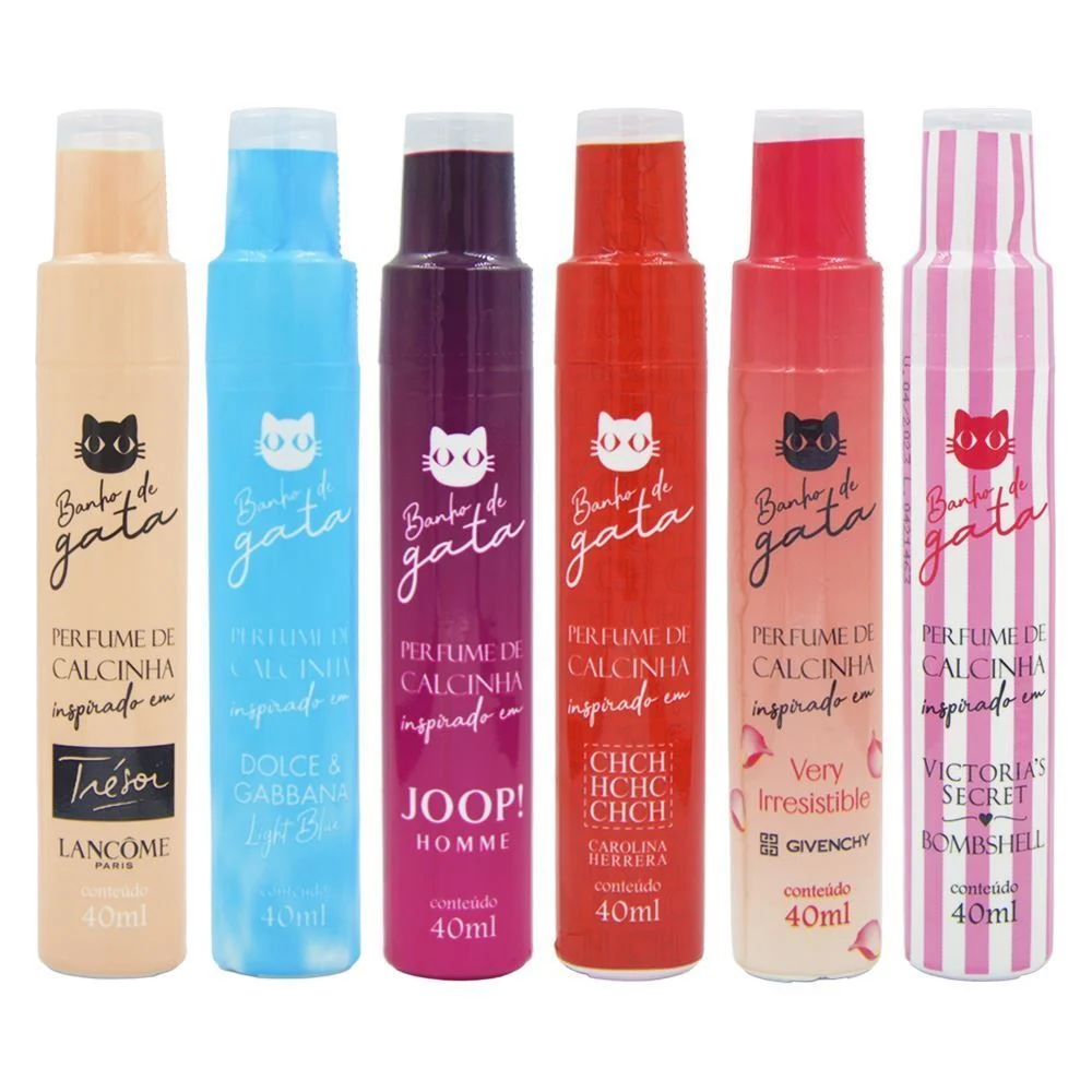 Perfume De Calcinha Antisséptico 40Ml Banho De Gata